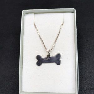 STERLING SILVER DOG BONE PENDANT RETAIL 84.00 NWT